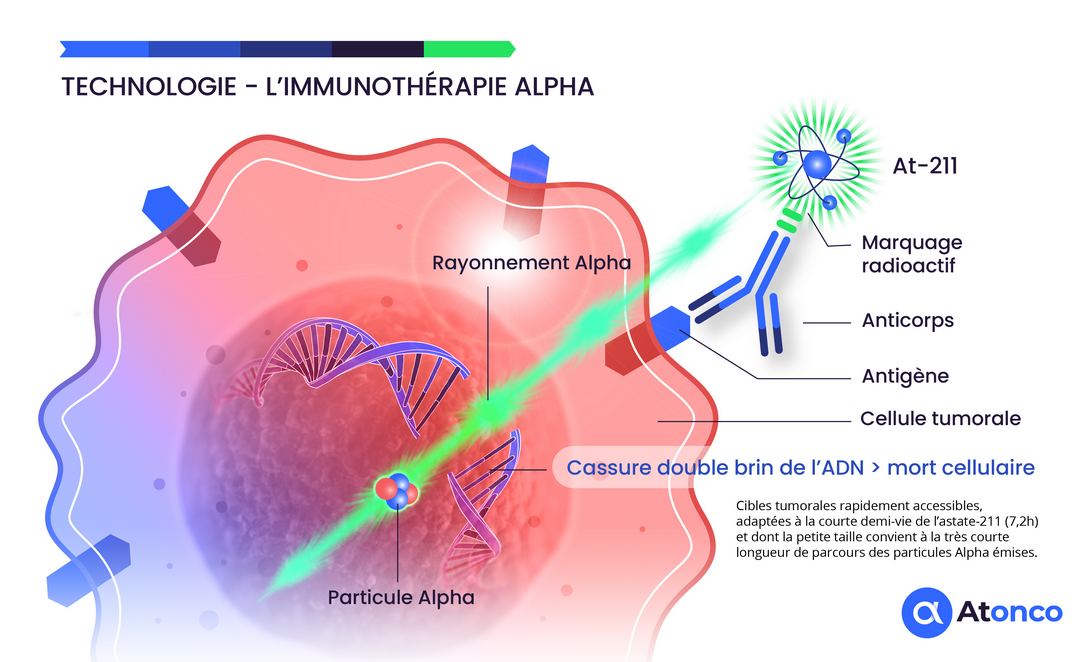 Illustration Targeted Alpha Therapy