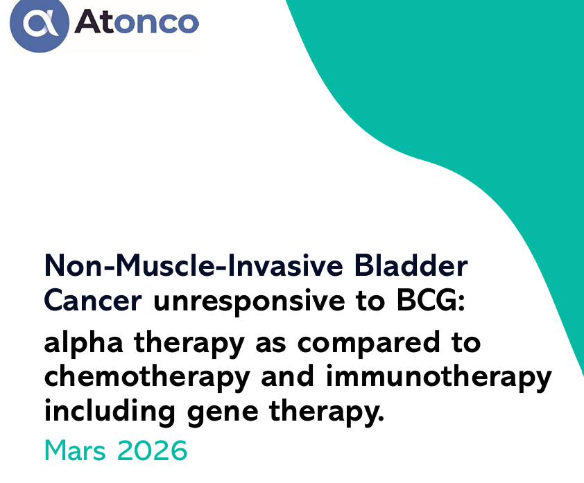 NON-MUSCLE-INVASIVE BLADDER CANCER UNRESPONSIVE TO BCG: ALPHA THERAPY AS COMPARED TO CHEMOTHERAPY AND IMMUNOTHERAPY INCLUDING GENE THERAPY